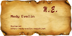 Medy Evelin névjegykártya